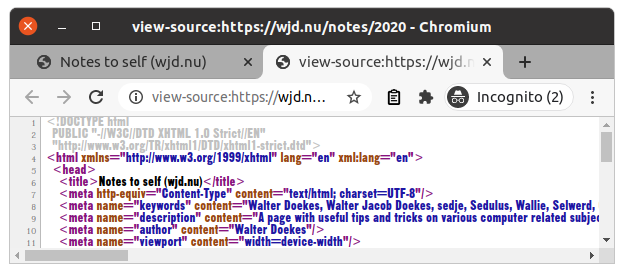 [browser html source view with incorrect looking font]
